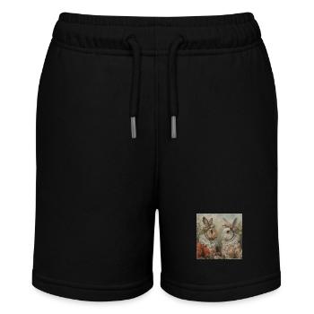 Osterhase - Stanley/Stella Teenager Bio-Joggingshorts MINI BOLTER - Schwarz - Vorne