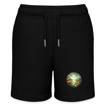 See der Träume - Stanley/Stella Teenager Bio-Joggingshorts MINI BOLTER - Schwarz - Vorne