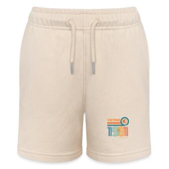 Jahrgang 1991 limitierte Auflage - Stanley/Stella Teenager Bio-Joggingshorts MINI BOLTER - Natur - Vorne