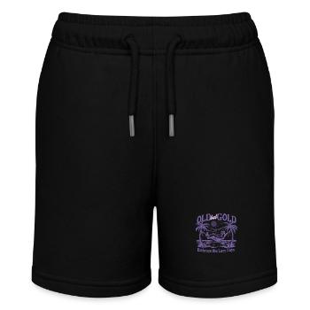 Old but Gold Embrace the lazy days - Stanley/Stella MINI BOLTER Organic Teen Jogging Shorts - black - Front