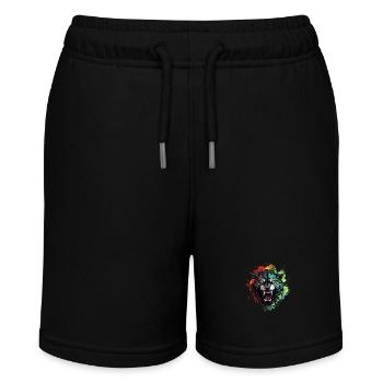 Kraftvolle Eleganz bei jedem Schritt - Stanley/Stella Teenager Bio-Joggingshorts MINI BOLTER - Schwarz - Vorne