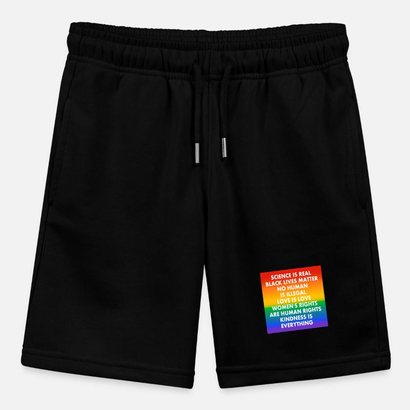 Pride flag colors - progressive slogans Stanley/Stella MINI BOLTER Organic Teen Jogging Shorts