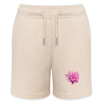 Blumen Hippie Soul Groovy Sommer Zeit Frieden Liebe - Stanley/Stella Teenager Bio-Joggingshorts MINI BOLTER - Natur - Vorne