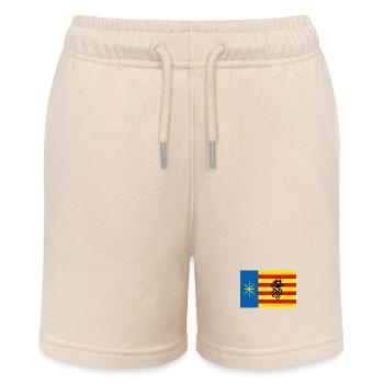Flag of Salento with Shaman - Stanley/Stella MINI BOLTER Organic Teen Jogging Shorts - soft Ecru - Front