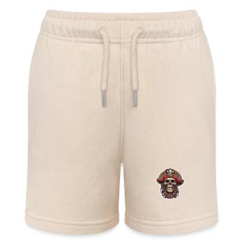 PIRATEN-LOGO 2 - Stanley/Stella Teenager Bio-Joggingshorts MINI BOLTER - Natur - Vorne