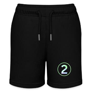 Pastel "Two" 2 - ApriNoeScor - Stanley/Stella MINI BOLTER Organic Teen Jogging Shorts - black - Front
