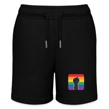 LGBTQ Rights Fist - Stanley/Stella MINI BOLTER Organic Teen Jogging Shorts - black - Front