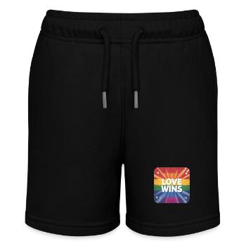 LGBTQ Love Wins - Stanley/Stella Teenager Bio-Joggingshorts MINI BOLTER - Schwarz - Vorne