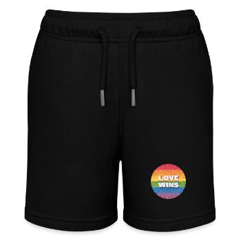 LGBTQ Love Wins - Stanley/Stella Teenager Bio-Joggingshorts MINI BOLTER - Schwarz - Vorne
