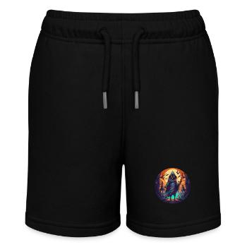 Gruseliges Halloween-partykostüm-skelett - Stanley/Stella MINI BOLTER Organic Teen Jogging Shorts - black - Front
