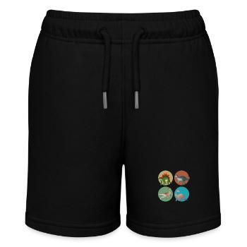Dinosaur Explorer - Stanley/Stella MINI BOLTER Organic Teen Jogging Shorts - black - Front