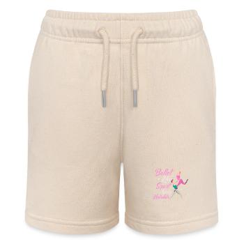 Ballet Like Sport Only Harder Dance Ballerina - Stanley/Stella MINI BOLTER Organic Teen Jogging Shorts - soft Ecru - Front