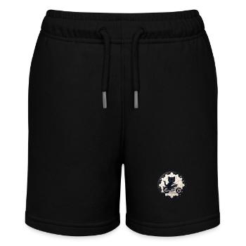 Soft Kitty Gifts - Stanley/Stella MINI BOLTER Organic Teen Jogging Shorts - black - Front