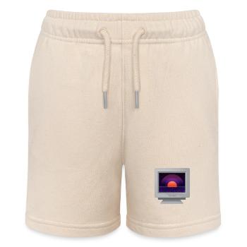CRT Design - Future Retro Tapete - Stanley/Stella Teenager Bio-Joggingshorts MINI BOLTER - Natur - Vorne