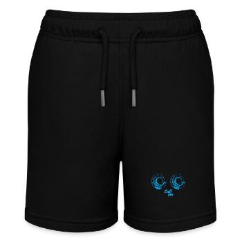 Romantic phone - blue version - Stanley/Stella MINI BOLTER Organic Teen Jogging Shorts - black - Front