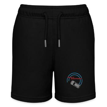 "drift happens!" color (3 Farben anpassbar) - Stanley/Stella Teenager Bio-Joggingshorts MINI BOLTER - Schwarz - Vorne
