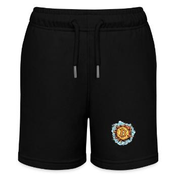 Bitcoin Boom: Die explosive Kraft der Krypto! - Stanley/Stella Teenager Bio-Joggingshorts MINI BOLTER - Schwarz - Vorne