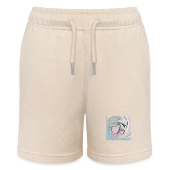 Two Hearts Love Friendship Connection - Stanley/Stella MINI BOLTER Organic Teen Jogging Shorts - soft Ecru - Front