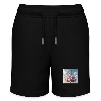 Schloss - Stanley/Stella Teenager Bio-Joggingshorts MINI BOLTER - Schwarz - Vorne