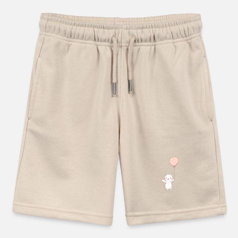 Teddy Bear, Cute Teddy Bear Balloon Stanley/Stella MINI BOLTER Organic Teen Jogging Shorts