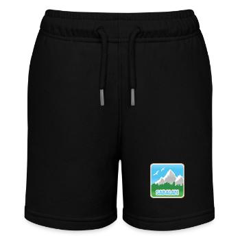 Sabalan als Bergsport - Stanley/Stella Teenager Bio-Joggingshorts MINI BOLTER - Schwarz - Vorne