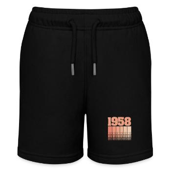 Geboren 1958 - Stanley/Stella Teenager Bio-Joggingshorts MINI BOLTER - Schwarz - Vorne