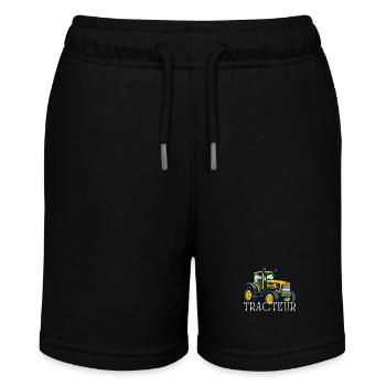 Traktor / Traktor / Traktor - Stanley/Stella Teenager Bio-Joggingshorts MINI BOLTER - Schwarz - Vorne