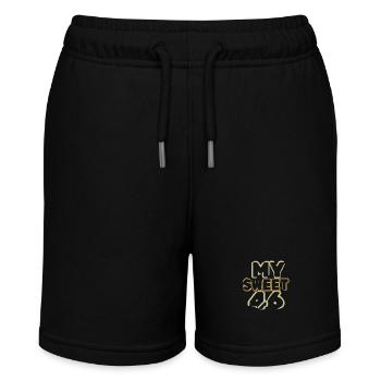 Age 46 - Stanley/Stella MINI BOLTER Organic Teen Jogging Shorts - black - Front