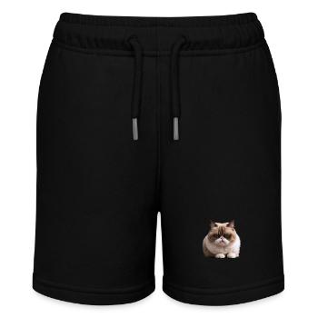 Grumpy Monday Cat, , Monday Grouch - Stanley/Stella MINI BOLTER Organic Teen Jogging Shorts - black - Front