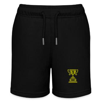 pokal 1 - Stanley/Stella Teenager Bio-Joggingshorts MINI BOLTER - Schwarz - Vorne