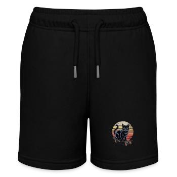 Chat patineur de style vintage – Cool Cat on Skat - Short bio MINI BOLTER Stanley/Stella Ado - noir - Devant