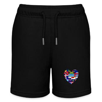 Caribbean feeling reduced to the essentials - Stanley/Stella MINI BOLTER Organic Teen Jogging Shorts - black - Front