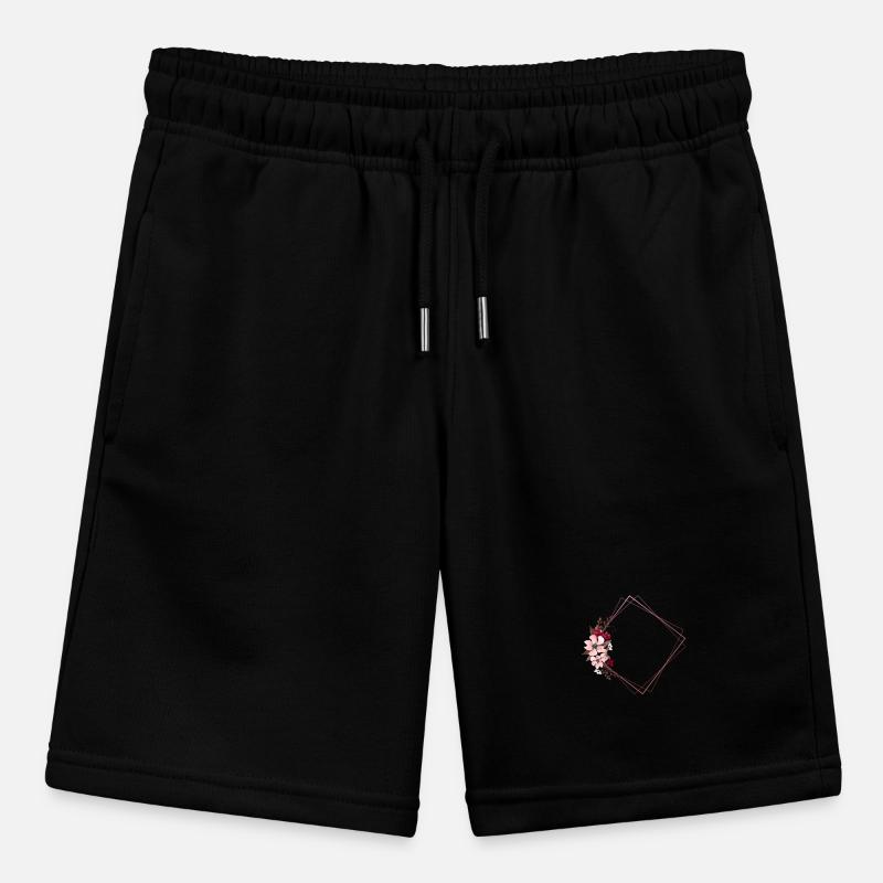 Flowers in Rectangular Frame / Pink Tones Stanley/Stella MINI BOLTER Organic Teen Jogging Shorts