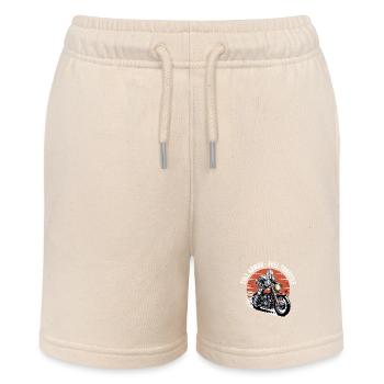 Full Armor Full Throttle Christian Biker - Stanley/Stella MINI BOLTER Organic Teen Jogging Shorts - soft Ecru - Front