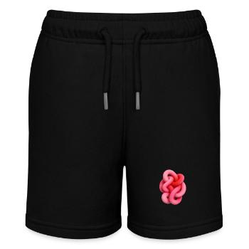 Intricate shapes as a design template - Stanley/Stella MINI BOLTER Organic Teen Jogging Shorts - black - Front