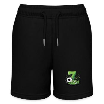 Football 7 years old - Stanley/Stella MINI BOLTER Organic Teen Jogging Shorts - black - Front