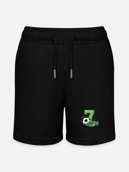 Fussball 7 Jahre - Stanley/Stella Teenager Bio-Joggingshorts MINI BOLTER - Schwarz