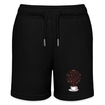 coffee tree - Stanley/Stella MINI BOLTER Organic Teen Jogging Shorts - black - Front