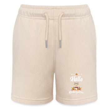 süßes Wolf Design mit Herbstmotiven - Stanley/Stella Teenager Bio-Joggingshorts MINI BOLTER - Natur - Vorne