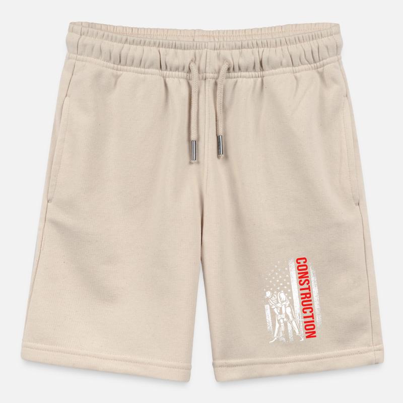 Construction worker construction site Stanley/Stella MINI BOLTER Organic Teen Jogging Shorts