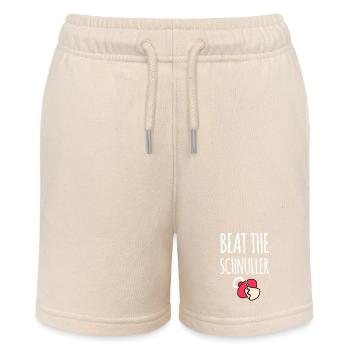 Sag Nein zum Schnuller - Stanley/Stella Teenager Bio-Joggingshorts MINI BOLTER - Natur - Vorne