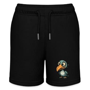 Pelican Bird Halloween Funny Zombie - Stanley/Stella MINI BOLTER Organic Teen Jogging Shorts - black - Front