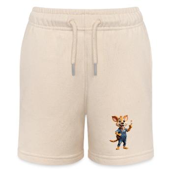 Cute animal - Stanley/Stella Teenager Bio-Joggingshorts MINI BOLTER - Natur - Vorne