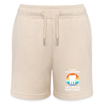 Receptionist Dentist Dental Dentist - Stanley/Stella MINI BOLTER Organic Teen Jogging Shorts - soft Ecru - Front