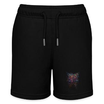 Sci-Fi Horror Design - Stanley/Stella Teenager Bio-Joggingshorts MINI BOLTER - Schwarz - Vorne