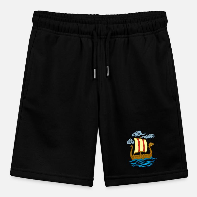 Lustiger Wikinger Drakkar Stanley/Stella Teenager Bio-Joggingshorts MINI BOLTER