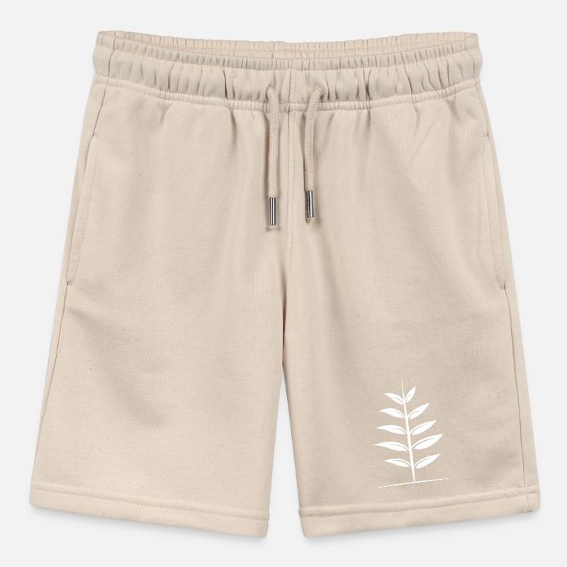 Nature Leaf Simple Outdoor Simple Tree Lines Stanley/Stella MINI BOLTER Organic Teen Jogging Shorts