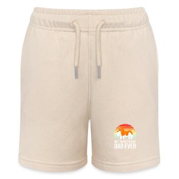 Basset Hound - Stanley/Stella MINI BOLTER Organic Teen Jogging Shorts - soft Ecru - Front