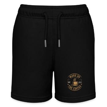Wake up smell coffee - Stanley/Stella MINI BOLTER Organic Teen Jogging Shorts - black - Front
