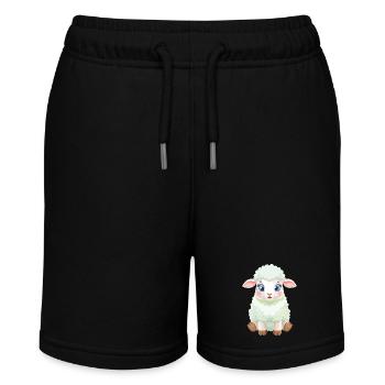 Pastel Lamb Fluffy - Stanley/Stella MINI BOLTER Organic Teen Jogging Shorts - black - Front